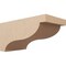 Ekena Millwork 11"W x 22"D x 11"H Wide Garner Rough Cedar Woodgrain TimberThane Corbel, Primed Tan CORUR11X22X11GARRCPR - alternate 1